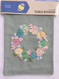 Easter Wreath of Eggs Table Runner
