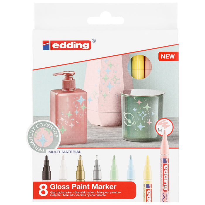 edding 751 Paint Marker Pen Pastel Assorted Set of 8 by edding at Cult Pens