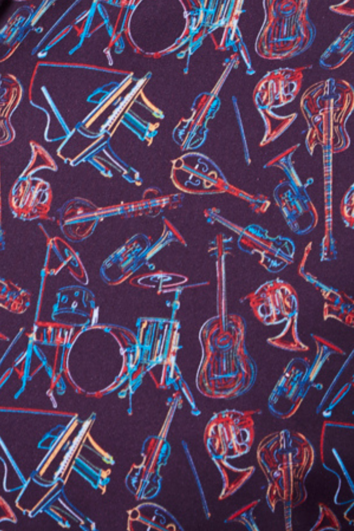 Eggplant with Instruments Shirt