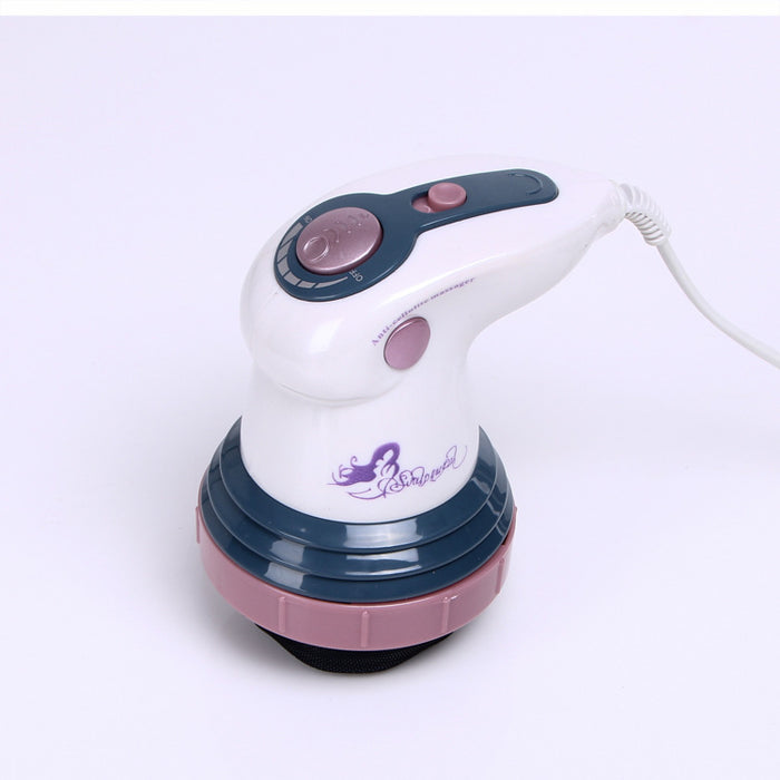 Appareil de massage électrique pour amincissement du corps, avec embouts et écran de contrôle, utilisé pour la tonification corporelle.