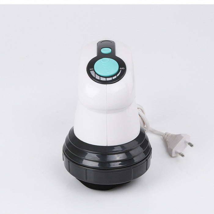 Appareil de massage électrique pour amincissement corporel, avec accessoires et écran numérique visible.