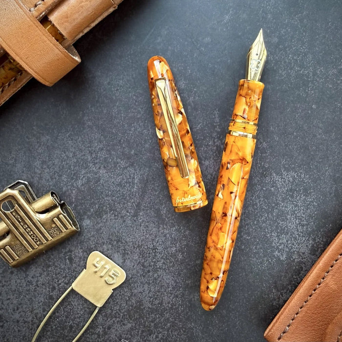 Esterbrook Estie Fountain Pen Honeycomb With Gold Trim