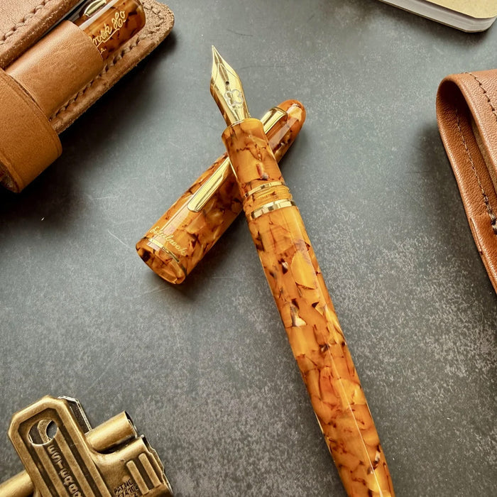 Esterbrook Estie Fountain Pen Honeycomb With Gold Trim
