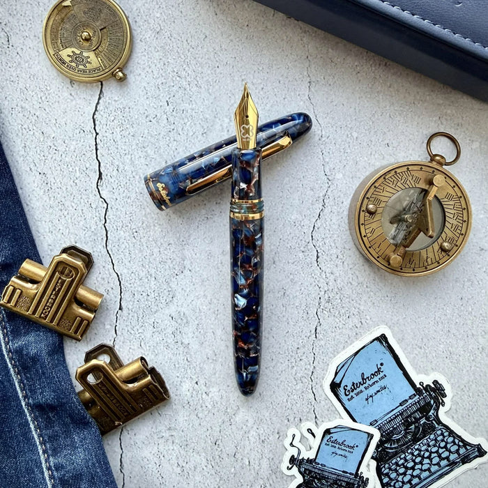 Esterbrook Estie Fountain Pen Nouveau Bleu with Gold Trim