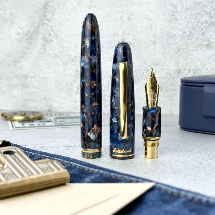 Esterbrook Estie Fountain Pen Nouveau Bleu with Gold Trim