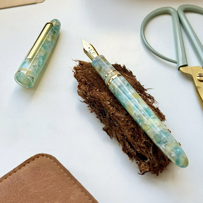 Esterbrook Estie Fountain Pen Sea Glass with Gold Trim
