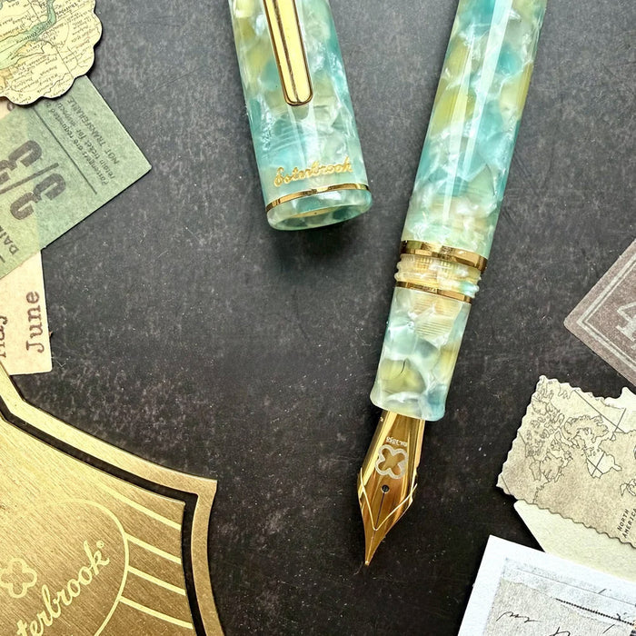 Esterbrook Estie Fountain Pen Sea Glass with Gold Trim