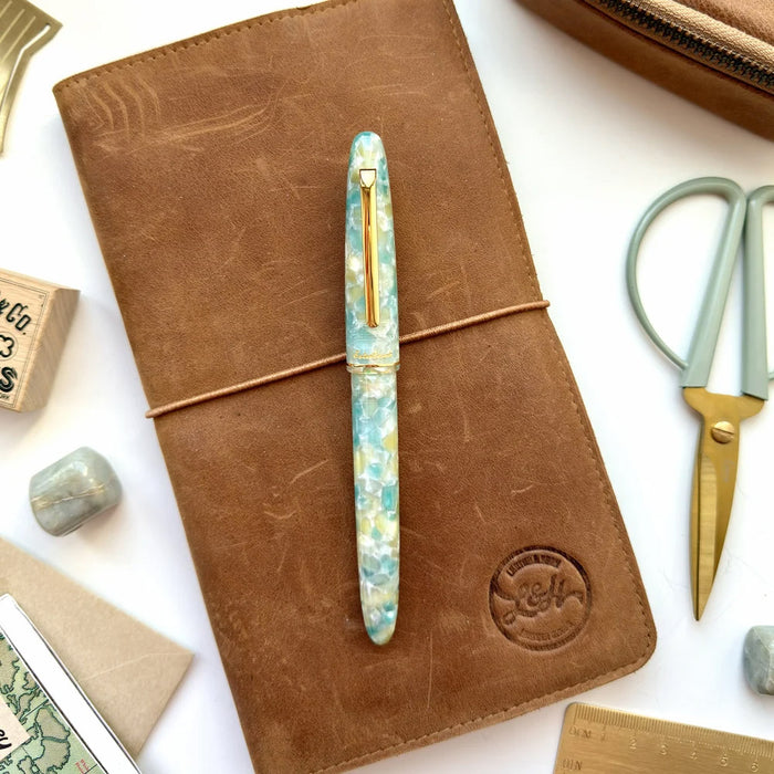 Esterbrook Estie Fountain Pen Sea Glass with Gold Trim