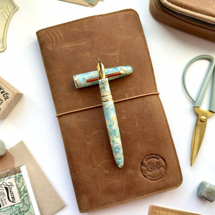 Esterbrook Estie Fountain Pen Sea Glass with Gold Trim