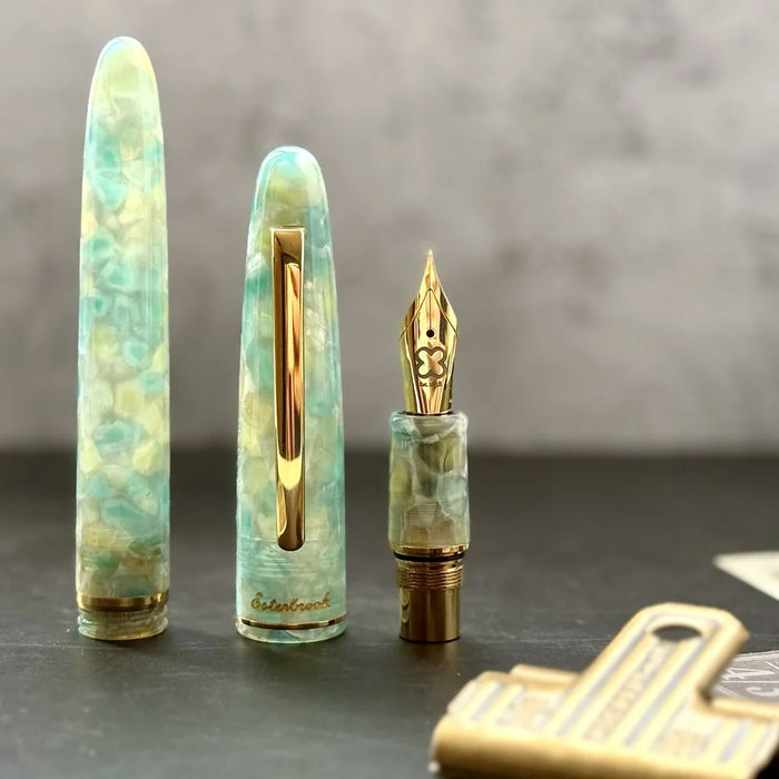 Esterbrook Estie Fountain Pen Sea Glass with Gold Trim