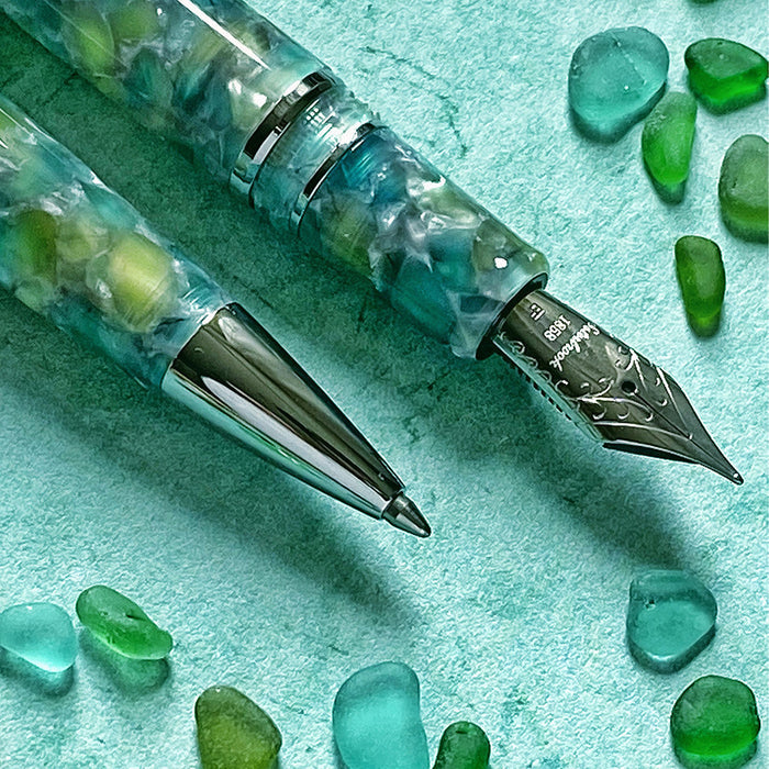 Esterbrook Estie Oversize Fountain Pen Sea Glass with Palladium Trim by Esterbrook at Cult Pens
