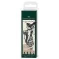 Faber-Castell Pitt Artist Pen Wallet of 4 Black by Faber-Castell at Cult Pens