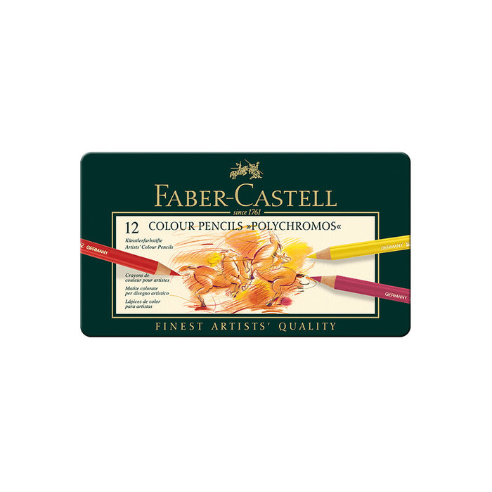 Faber-Castell Polychromos Coloured Pencil Set of 12 by Faber-Castell at Cult Pens