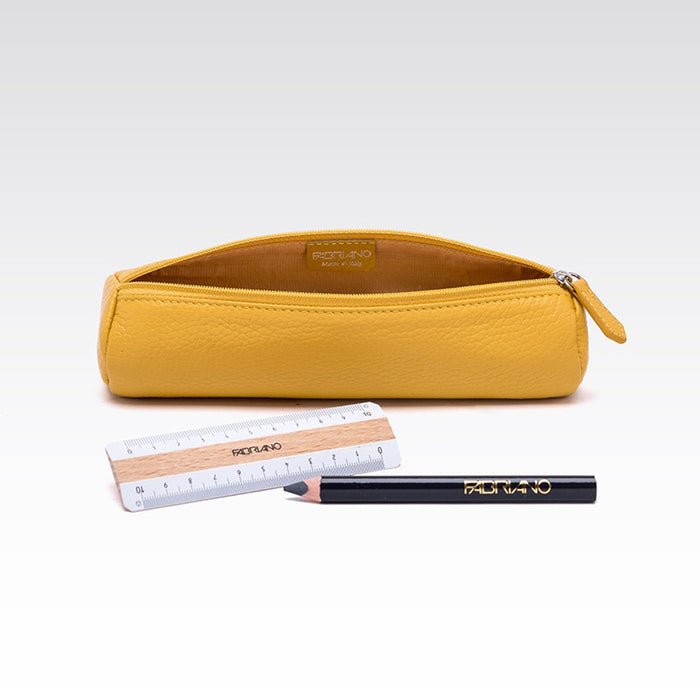 Fabriano Portapenne Tubo Pen Case Medium Yellow by Fabriano at Cult Pens