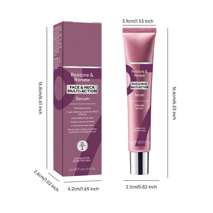 Soin facial anti-rides anti-âge en tube, texture légère, appliqué sur le visage pour réduire les signes du vieillissement.