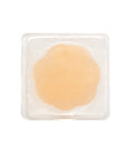 Nude silicone gel petal round pad in clear plastic case
