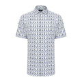 Feathers Print Short Sleeve Shirt