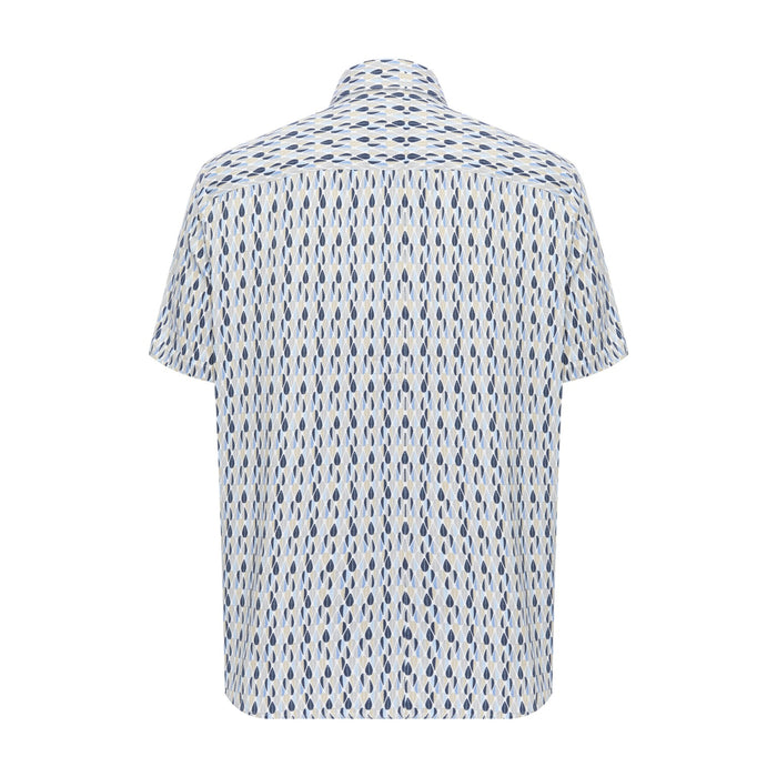 Feathers Print Short Sleeve Shirt