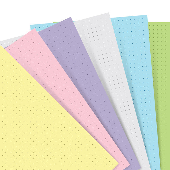 Filofax A5 Refill Paper Assorted Pastel by Filofax at Cult Pens