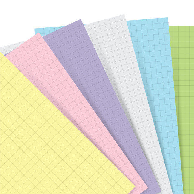 Filofax A5 Refill Paper Assorted Pastel by Filofax at Cult Pens