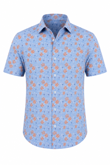Fiore Print Stretch Shirt