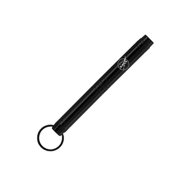 Fisher Space Pen Backpacker Ballpoint Pen Black with NASA Meatball Logo by Fisher Space Pen at Cult Pens