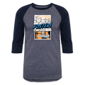 Foster Comic Baseball T-Shirt - heather blue/navy