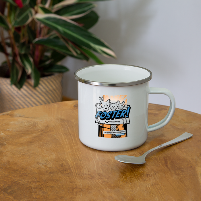 Foster Comic Camper Mug - white