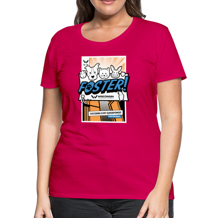Foster Comic Contoured Premium T-Shirt - dark pink