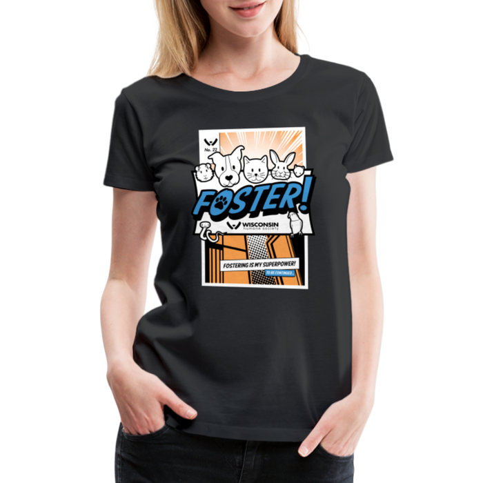 Foster Comic Contoured Premium T-Shirt - black