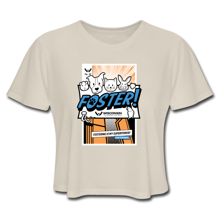 Foster Comic Cropped T-Shirt - dust