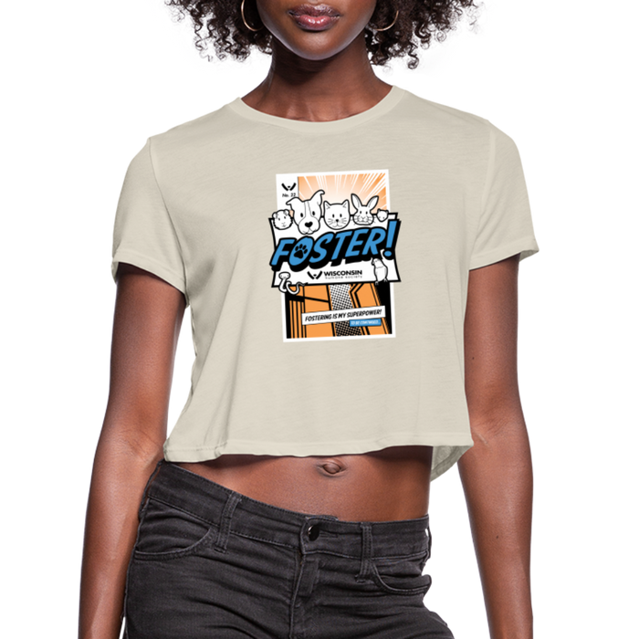 Foster Comic Cropped T-Shirt - dust