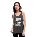 Foster Comic Flowy Tank Top by Bella - deep heather
