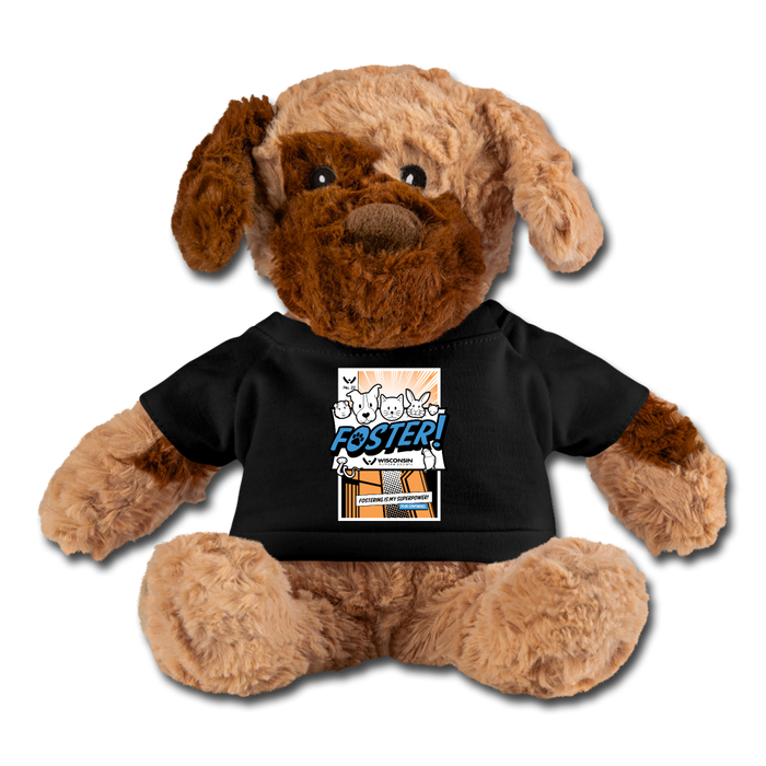 Foster Comic Plush Dog - black