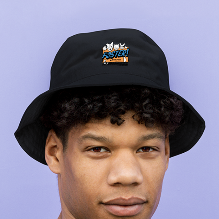 Foster Logo Bucket Hat - black