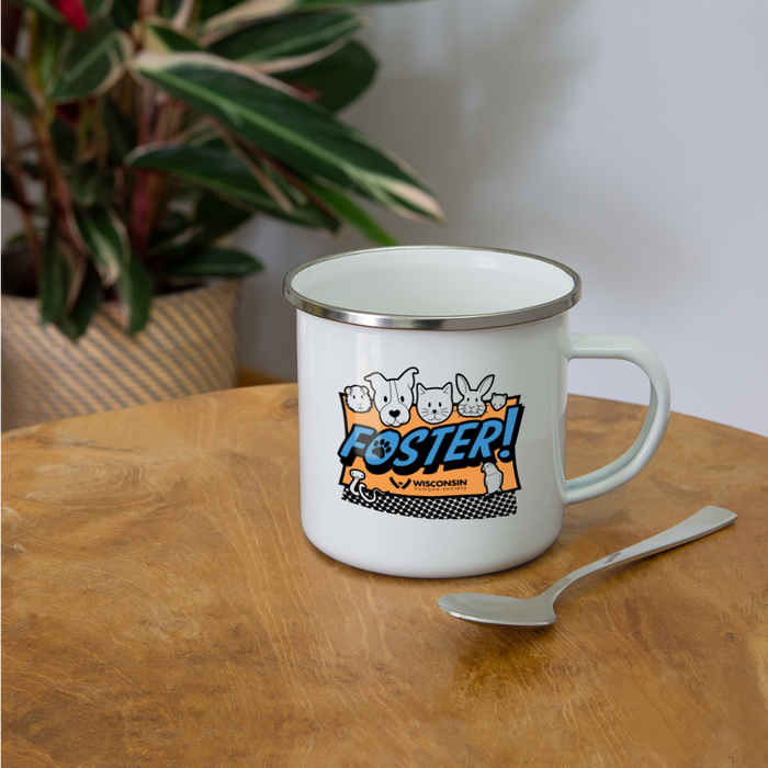 Foster Logo Camper Mug - white