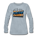 Foster Logo Contoured Premium Long Sleeve T-Shirt - heather ice blue