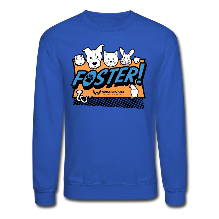 Foster Logo Crewneck Sweatshirt - royal blue