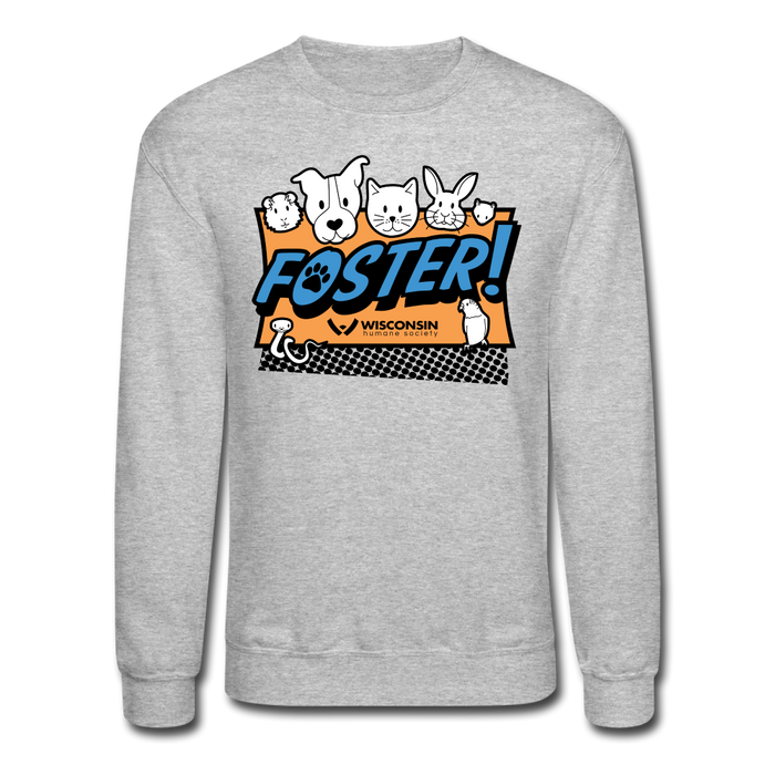 Foster Logo Crewneck Sweatshirt - heather gray