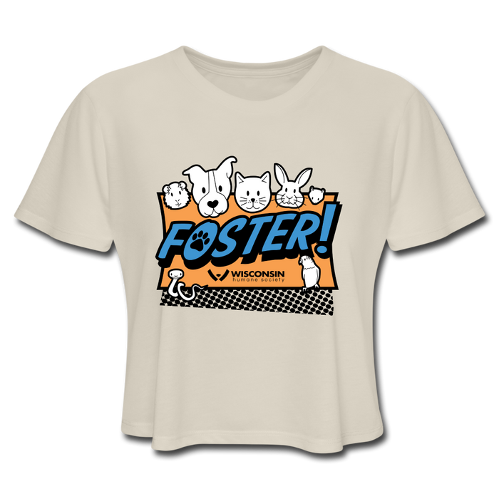 Foster Logo Cropped T-Shirt - dust