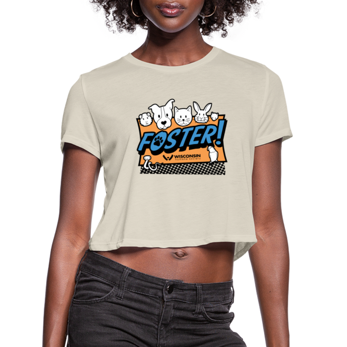 Foster Logo Cropped T-Shirt - dust