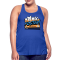 Foster Logo Flowy Tank Top by Bella - royal blue
