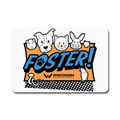 Foster Logo Rectangle Magnet - white