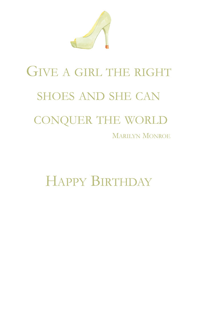 GAW1029W Glam Shoe Greeting Card