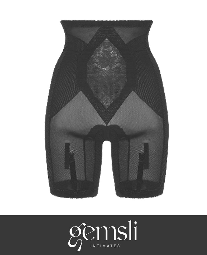 Gemsli Custom Maid CM1560 High Waist Shaping Shorts Girdle Black