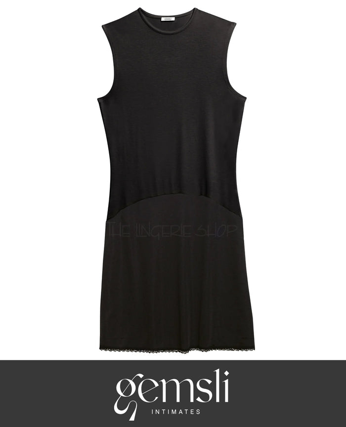 Gemsli FL314 Crew Neck Solid Color Combination Full Slip