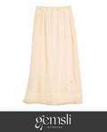 Gemsli HK300 Nylon Half Slip with Lace Beige