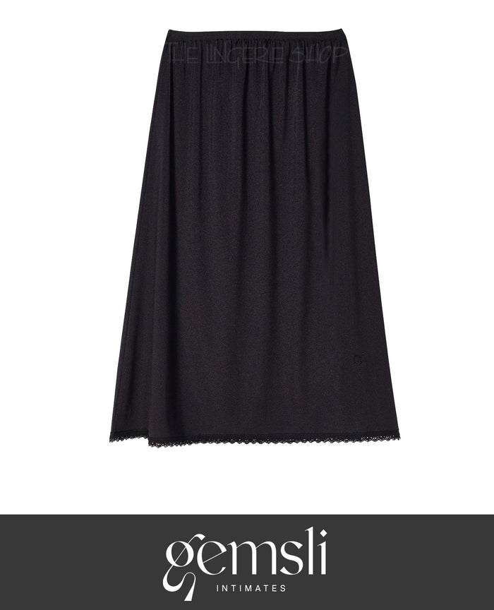 Gemsli HK300 Nylon Half Slip with Lace Black
