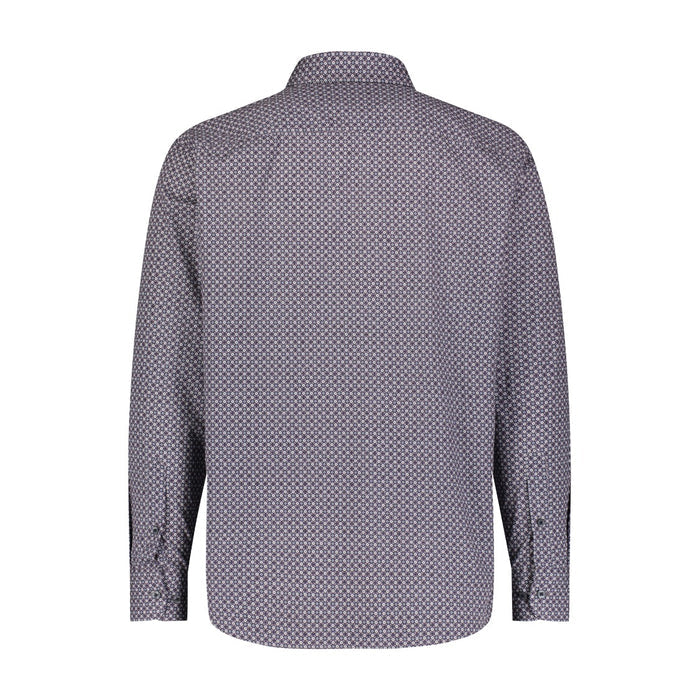 Geometric Tile Print Long Sleeve Shirt