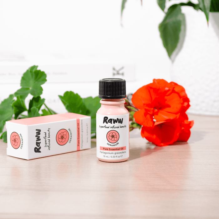 Geranium Pure Essential Oil | RAWW Cosmetics | Lifestyle 01